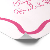 Hand getrokken Wavy Lijst & Champagne Tower Welkom Poster (Hoek)