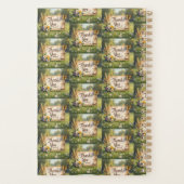 Hand getrokken wilde bloemen, tarwe stengels, vlin planner (Achterkant)