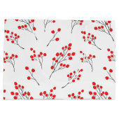 Hand getrokken winter bessen patroon groot cadeauzakje (Achterkant)