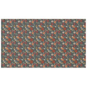 Hand getrokken winterbloemen donkergroen tafelkleed (Voorkant (Horizontaal))