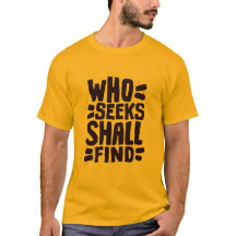 Hand getrokken woorden zinsnede die zoekt zal vind