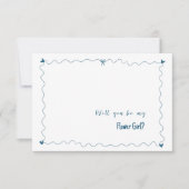 Hand getrokken zal je Flower Girl voorstel Kaart (Voorkant)