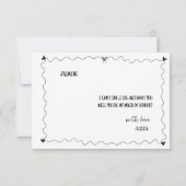 Hand getrokken zal je Maid of Honor voorstel Kaart (Achterkant)