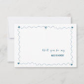 Hand getrokken zal je Maid of Honor voorstel Kaart (Voorkant)