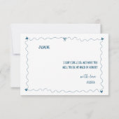 Hand getrokken zal je Maid of Honor voorstel Kaart (Achterkant)