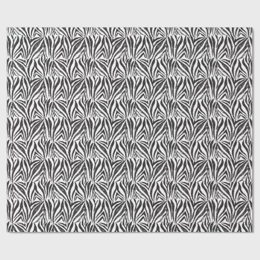 Hand getrokken Zebra:  print. Cadeaupapier (Vlak)