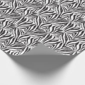 Hand getrokken Zebra:  print. Cadeaupapier (Hoek)