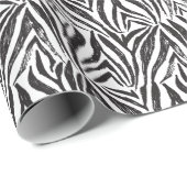Hand getrokken Zebra:  print. Cadeaupapier (Rol Hoek)