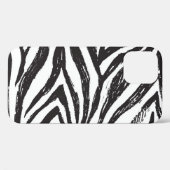 Hand getrokken Zebra:  print. Case-Mate iPhone Case (Achterkant (horizontaal))