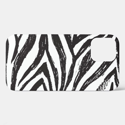 Hand getrokken Zebra:  print. Case-Mate iPhone Case (Achterkant (horizontaal))