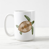 Hand getrokken Zee Schildpad Koffie Mok (Links)