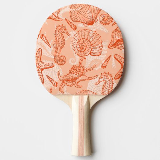 Hand getrokken Zee:  Tafeltennisbatje (Voorkant)