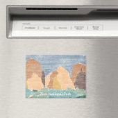 Hand getrokken Zion National Park magneet (Insitu (Vaatwasser))