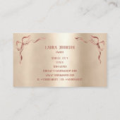 Hand getrokken zoete cupcake bakkerij banketbakker visitekaartje (Achterkant)