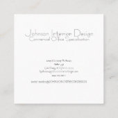 Hand getrokken zonnebloem Visitekaartje (Achterkant)