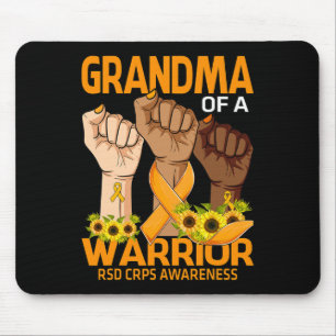 Hand Grandma van een Warrior RSD Crps Awareness Su Muismat