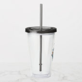 Hand Grenade Vase of Flowers Acryl Drinkbeker (Rechts)