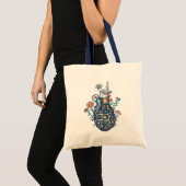 Hand Grenade Vase of Flowers Tote Bag (Voorkant (product))