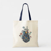 Hand Grenade Vase of Flowers Tote Bag (Achterkant)