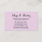 *~* Hand Healing Radiating Love and Light Energy Visitekaartje (Achterkant)