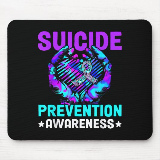 Hand Heart Suicide Prevention Awareness Week Septe Muismat (Voorkant)