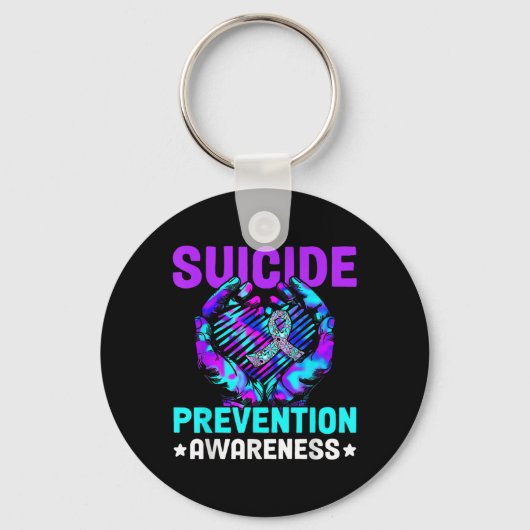 Hand Heart Suicide Prevention Awareness Week Septe Sleutelhanger (Voorkant)
