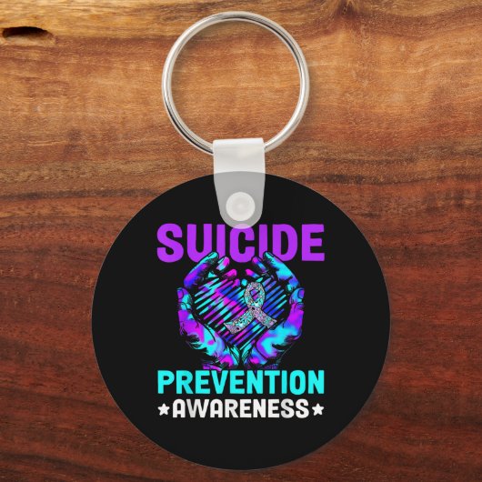 Hand Heart Suicide Prevention Awareness Week Septe Sleutelhanger (Voorkant)