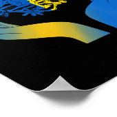 Hand Heart Ukraine Cage XRay Flower Ukraine Poster (Hoek)