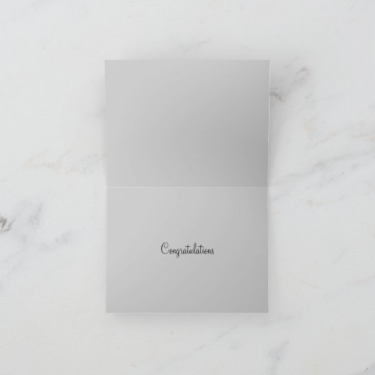 Hand Heart Wedding Card Kaart (Binnen)