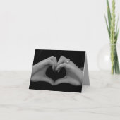 Hand Heart Wedding Card Kaart (Voorkant)