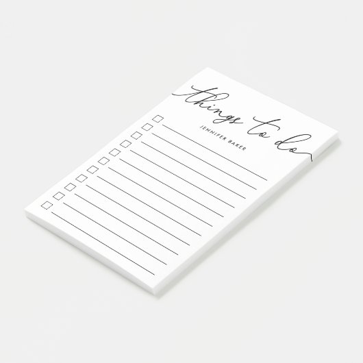 Hand heeft dingen laten doen post-it® notes (Schuin)