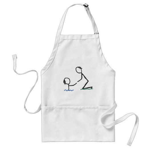 Hand helpen standaard schort (Voorkant)