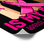 Hand Hight is My Fight Breast Cancer Awareness Poster (Hoek)