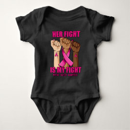 Hand Hight is My Fight Breast Cancer Awareness Romper