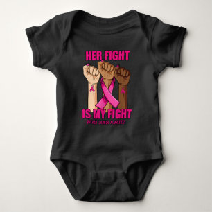 Hand Hight is My Fight Breast Cancer Awareness Romper