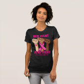 Hand Hight is My Fight Breast Cancer Awareness T-shirt (Voorkant volledig)