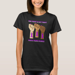 Hand Hight is My Fight Domestic Violent AWare T-shirt