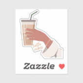 Hand Holding A Cup Of Coffee Sticker (Vel)