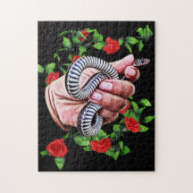 Hand Holding baby Snake Quote Reptielen Dieren Art