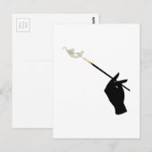 Hand Holding Cigarette Briefkaart (Voorkant / Achterkant)