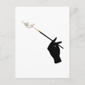 Hand Holding Cigarette Briefkaart (Voorkant)