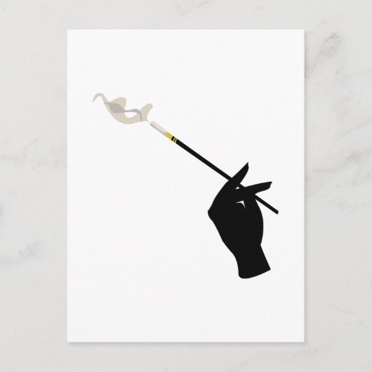 Hand Holding Cigarette Briefkaart (Voorkant)