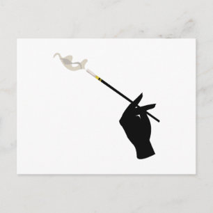 Hand Holding Cigarette Briefkaart