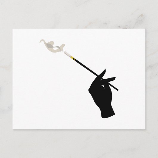 Hand Holding Cigarette Briefkaart (Voorkant)