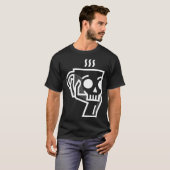 Hand Holding Coffee Cup Hamlet Play  Shakespeare T-shirt (Voorkant volledig)