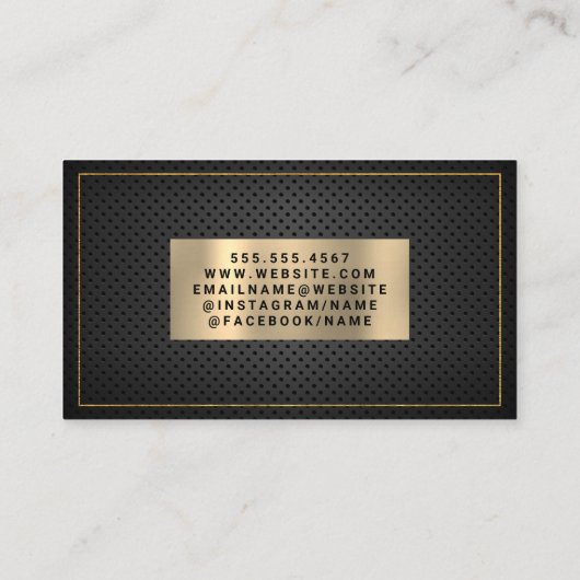 Hand Holding House | Visitekaartje van geperforeer (Achterkant)