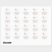 Hand Holding Quote Ar-Rum 21 Moslim Bruiloft Nikah Ronde Sticker (Vel)