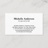 Hand Holding Rising Sun Visitekaartje (Achterkant)