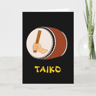 Hand Holding Stick Taiko Drum Japanese Drumming Kaart