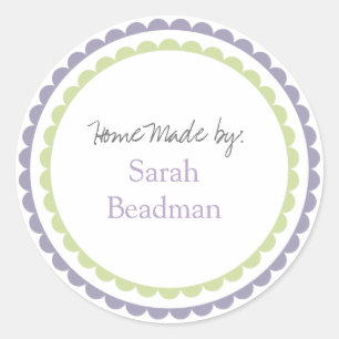 Hand Home Custom Made Naam Label Sticker